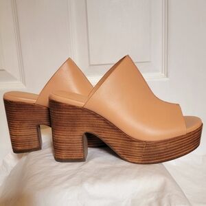 Seychelles Platform Mule, Nude, Size 9